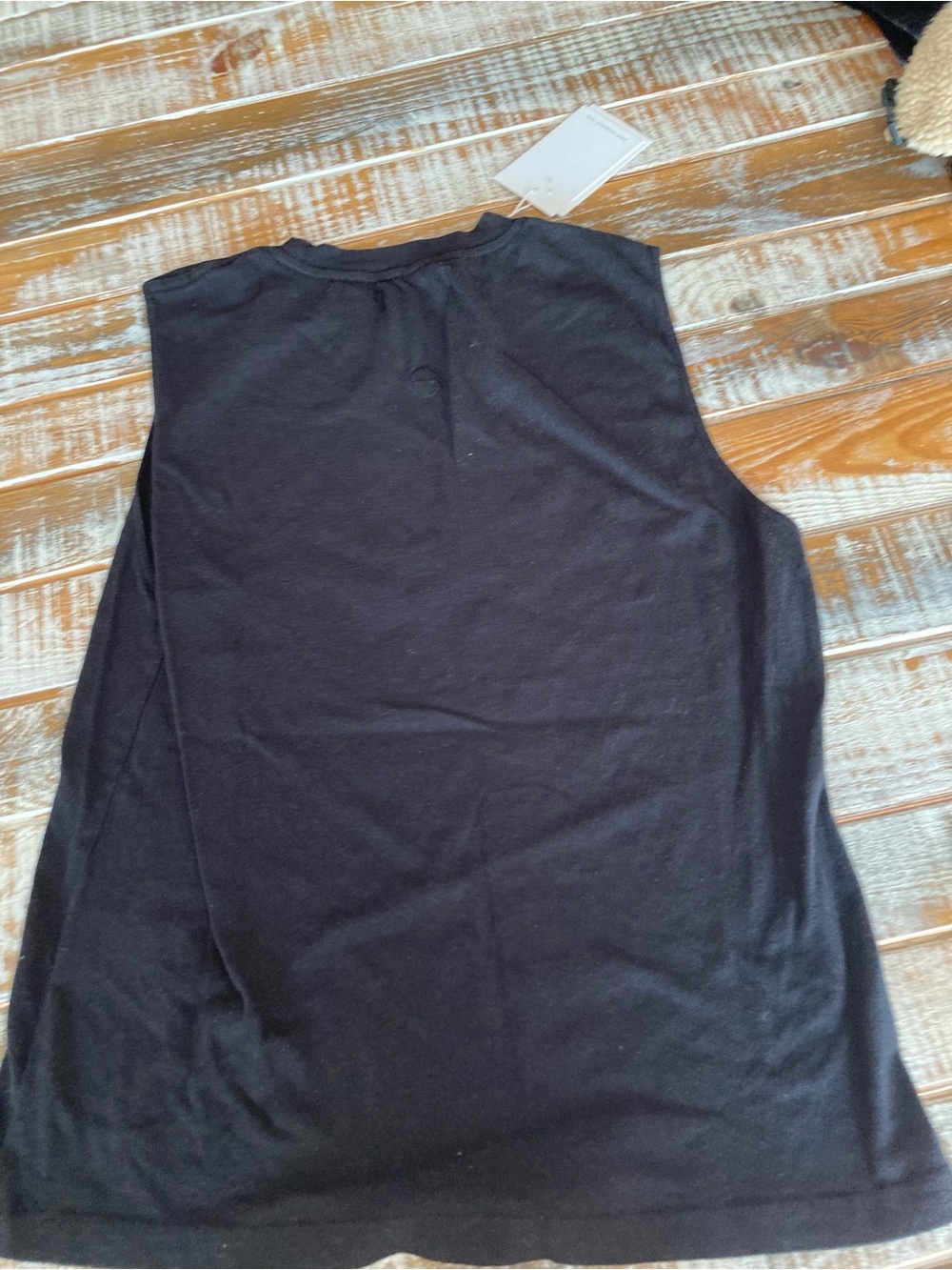 Anine Bing Black Graphic Tee with White Logo - Picture 3 of 3